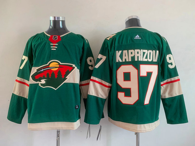 Men's Minnesota Wild Kirill Kaprizov #97 Green Home Breakaway Jersey